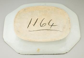 STEKFAT, porslin, Kina, 1700-/1800-tal.