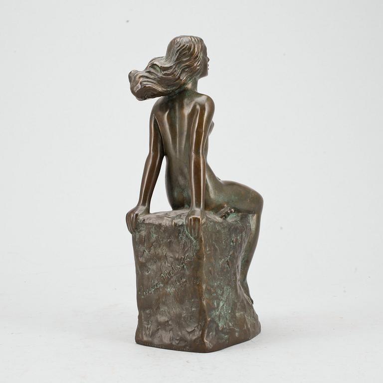 CARIN NILSON, skulptur, brons, signerad och daterad 1944, gjutarstämpel A Petterssons konstgjuteri.