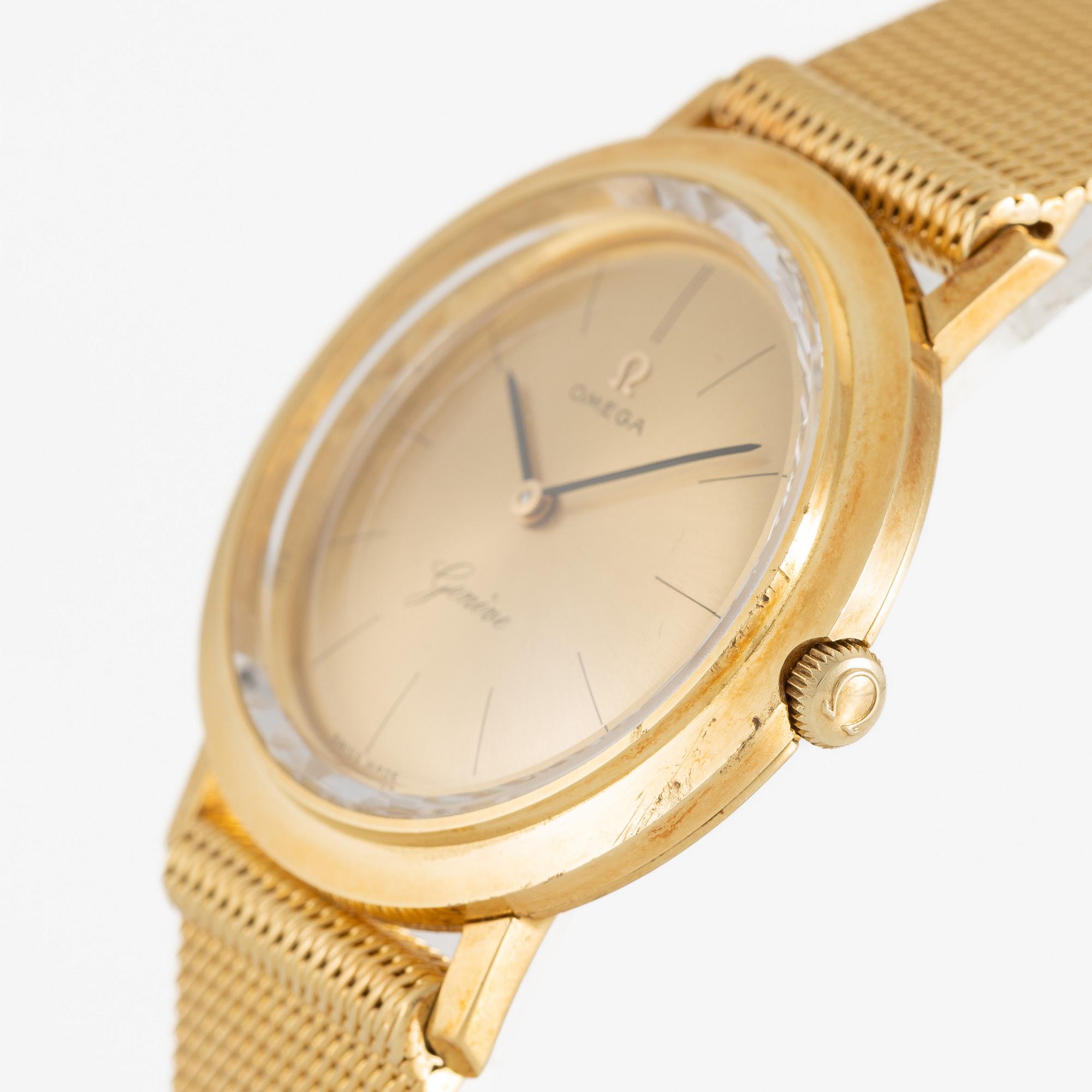 Omega, Genève, wristwatch, 31.5 mm.
