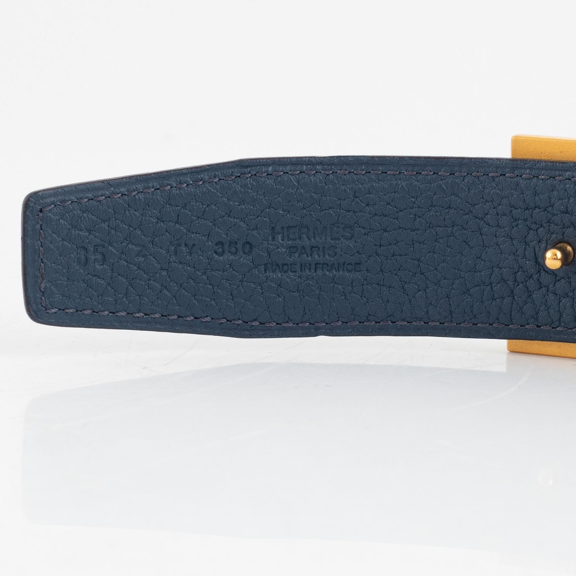 Hermès, belt, "Constance", size 85, 2021.