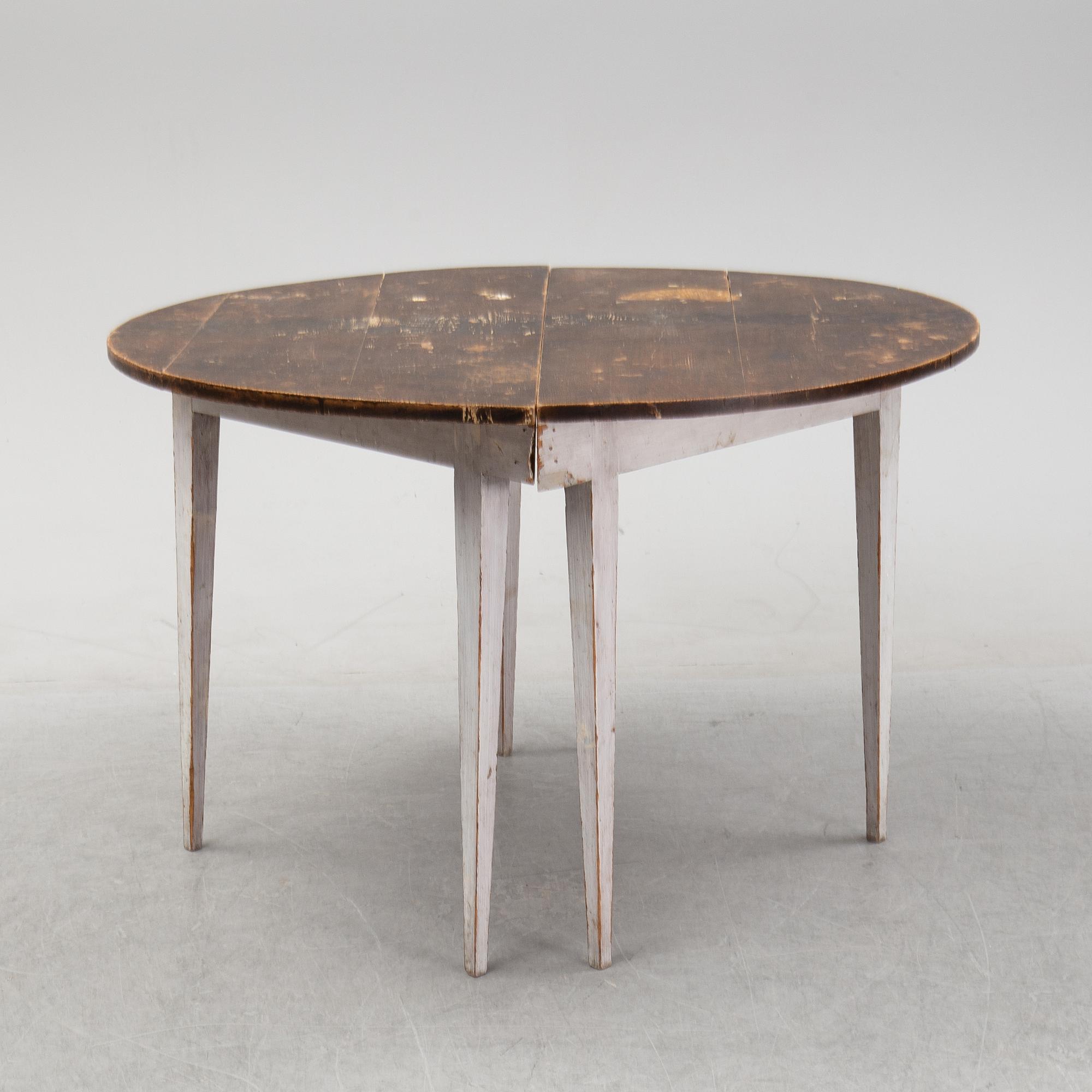 A pair of painted side tables, 19th Century.