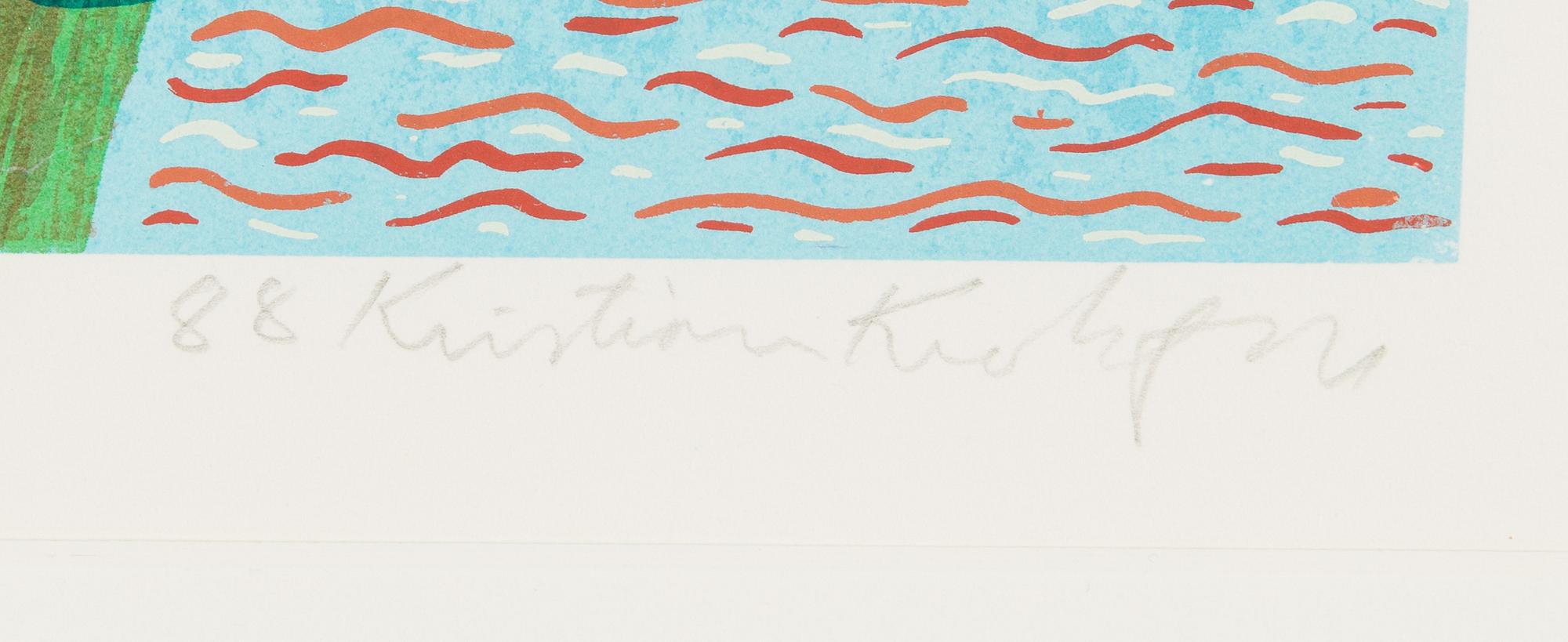 Kristian Krokfors, litografi, signerad och daterad -88, numrerad 48/90.