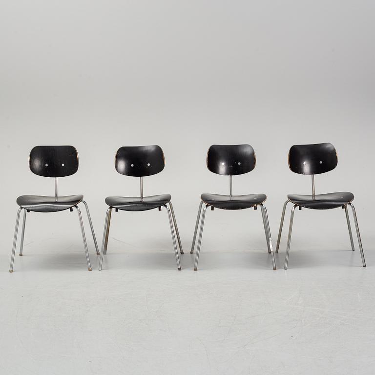 Egon Eiermann, six 'SE 68' chairs, Wilde & Spieth.