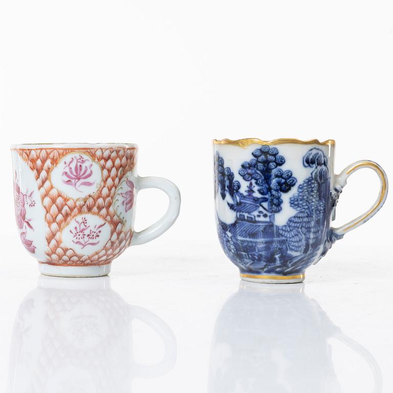 Porcelain, 7 pieces, China, 18th-19th century.