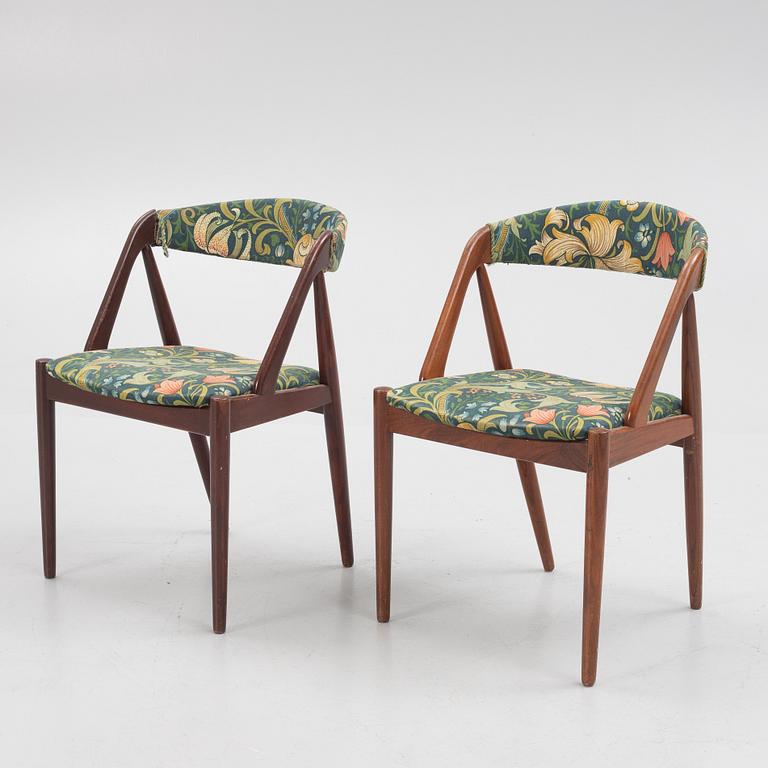 Kai Kristiansen, three "Pige"/"T21" chairs, Denmark, 1950's/60's.