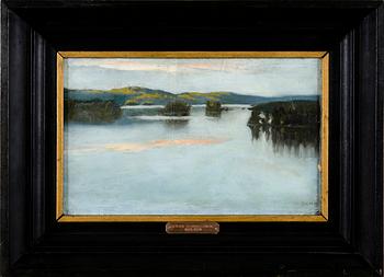 AKSELI GALLEN-KALLELA, KVÄLLSRODNAD ÖVER SJÖN.