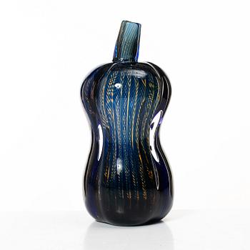 Edward Hald, a slipgraal glass vase, Orrefors 1973.