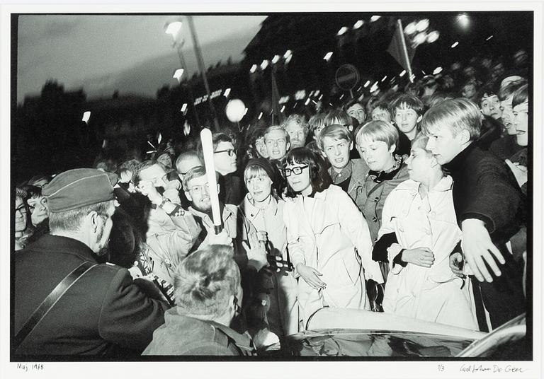 Carl Johan De Geer, "Maj 1968".