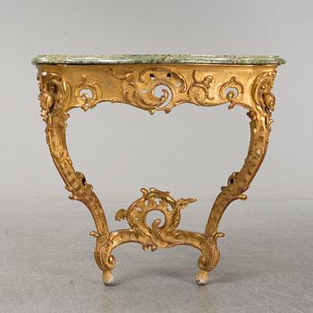 A presumably german rococo consoltable.