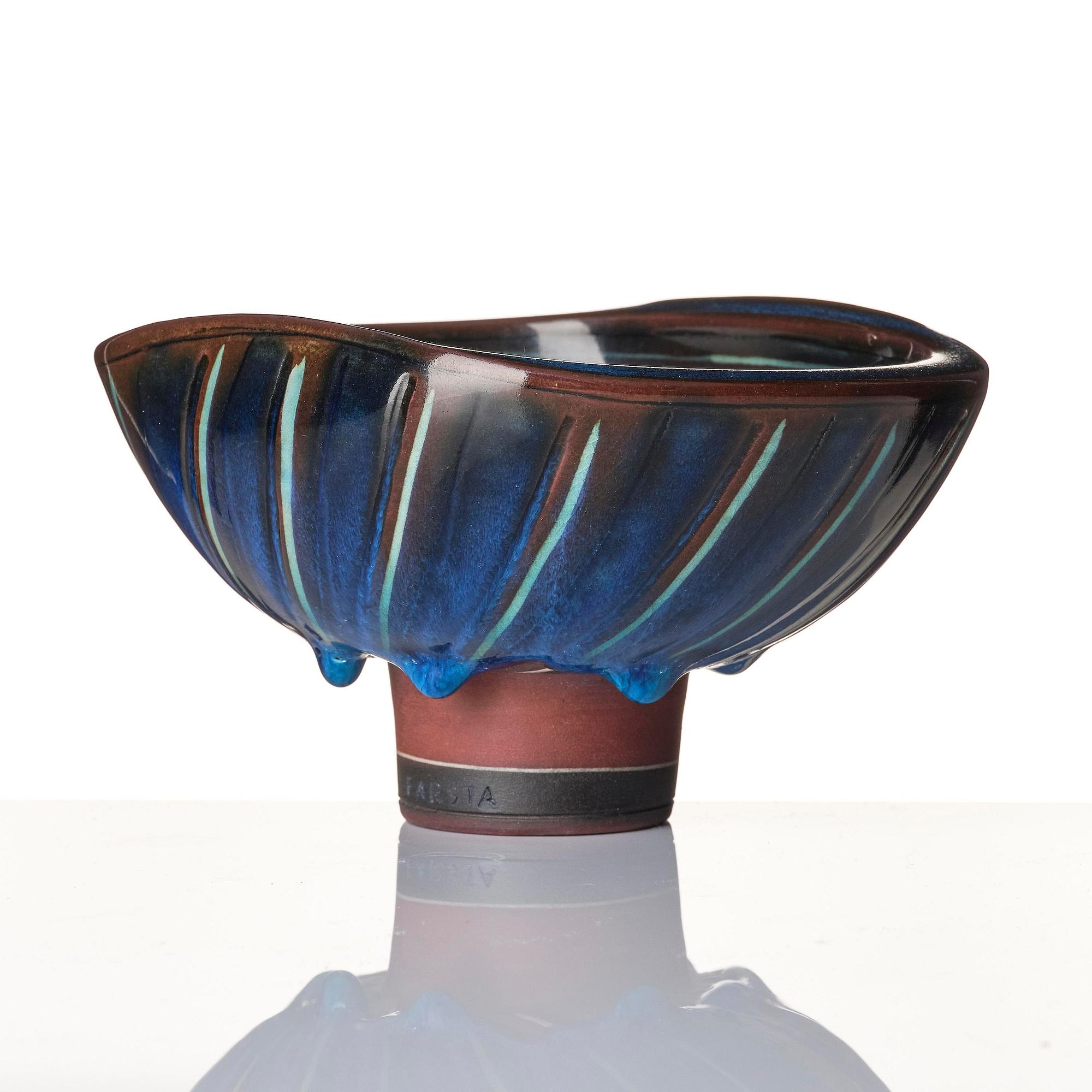 Wilhelm Kåge, a Farsta stoneware bowl, Gustavsberg Studio 1958.