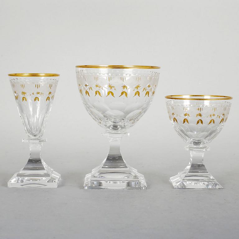 GLASSERVIS, 36 delar, "Odelberg Junior", Kosta, 1900-talets andra hälft.