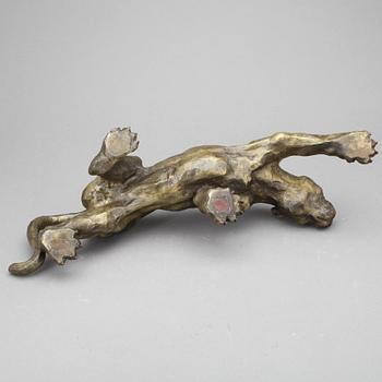 SKULPTUR, patinerad brons, 1900-tal.