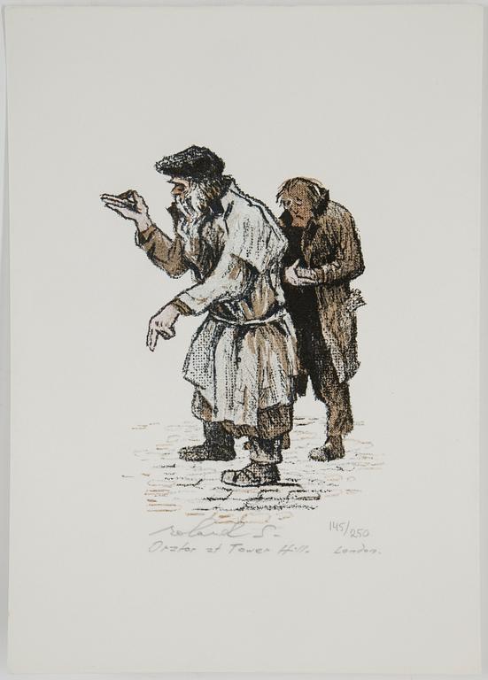 ROLAND SVENSSON, litografier, 2 st samt 1 st serigrafi, signerade.