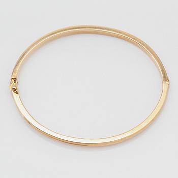 ARMRING, 18K guld, GD&Co, Malmö 1969. Vikt ca 22 g.