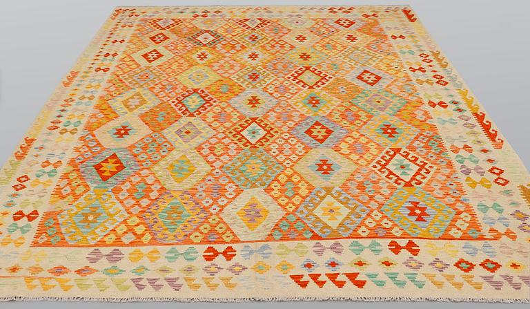 A carpet, Kilim, ca 344 x 252 cm.