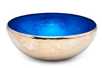 274. Reijo Sirkenoja, BOWL WITH BLUE ENAMEL.