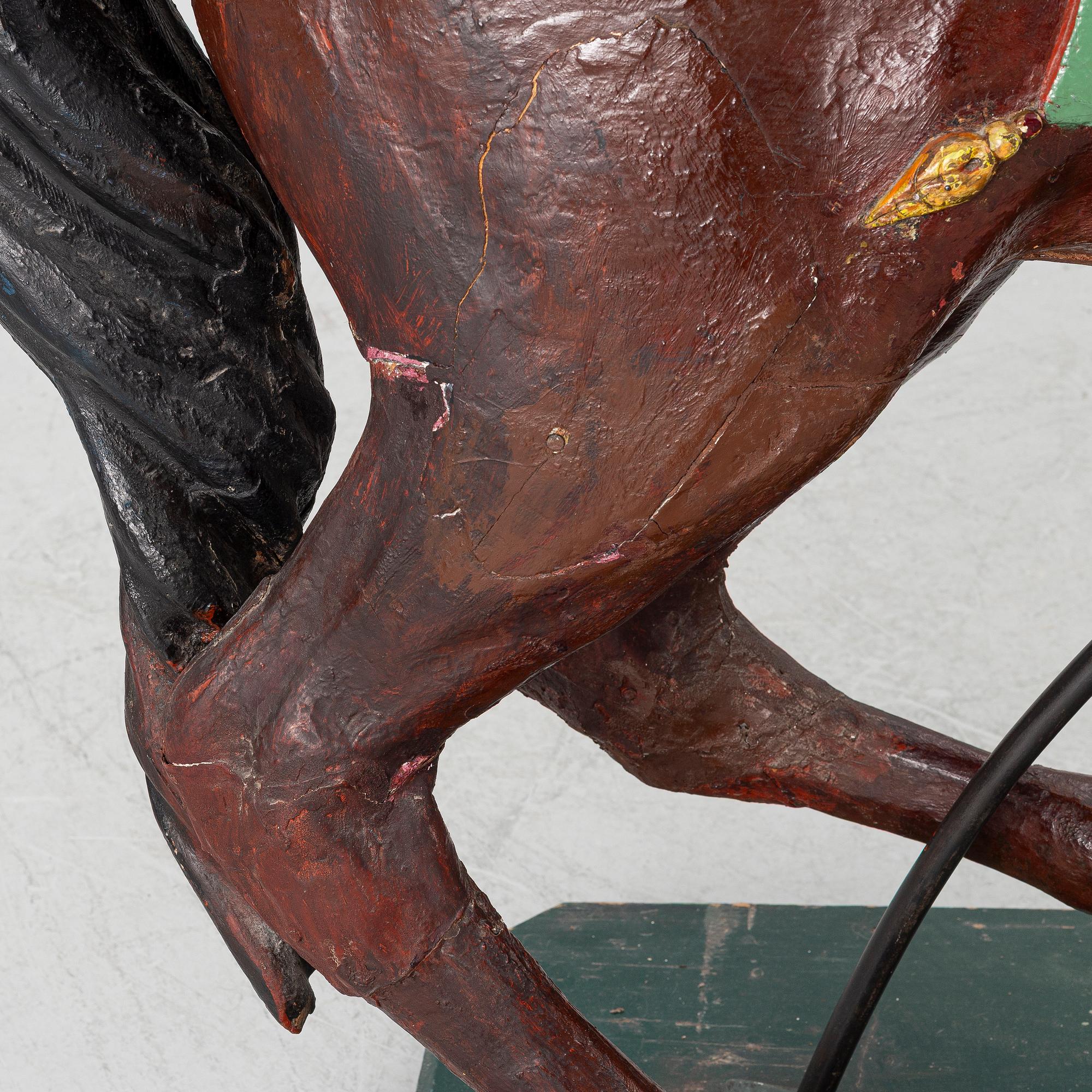 Carousel horse, France, circa 1900.