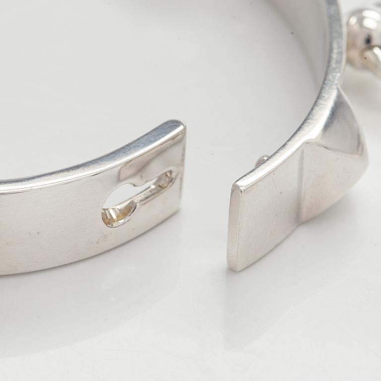 Hermès, armband, sterling silver, "Collier de Chien".