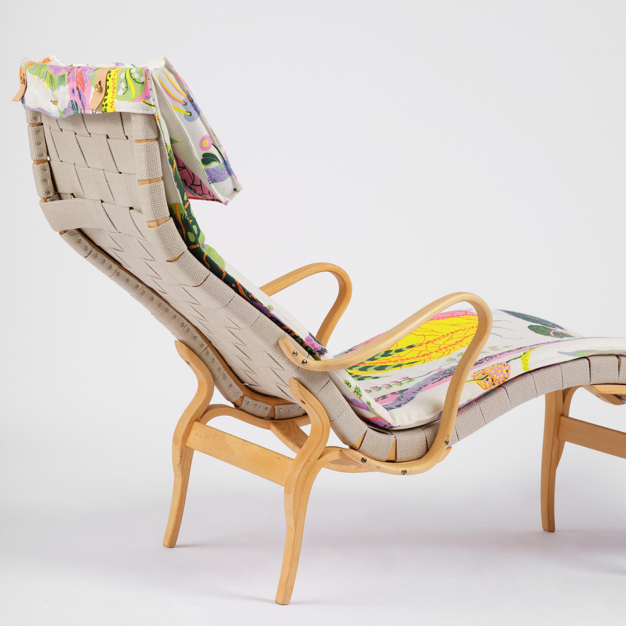 Bruno Mathsson, a "Pernilla 3" lounge chair, Firma Karl Mathsson, Värnamo, Sweden, 1940s.
