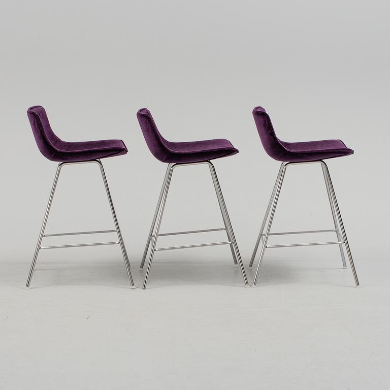 GUNILLA ALLARD, A set of three bar stools "Comet Sport", Lammhults.