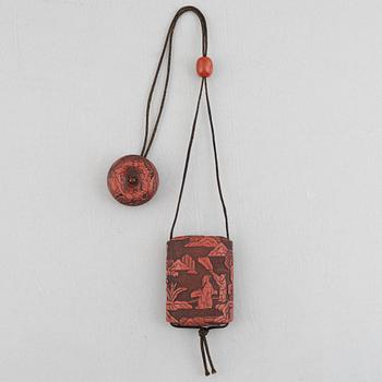 Inro, lackarbete, Japan, Meiji (1868-1912).