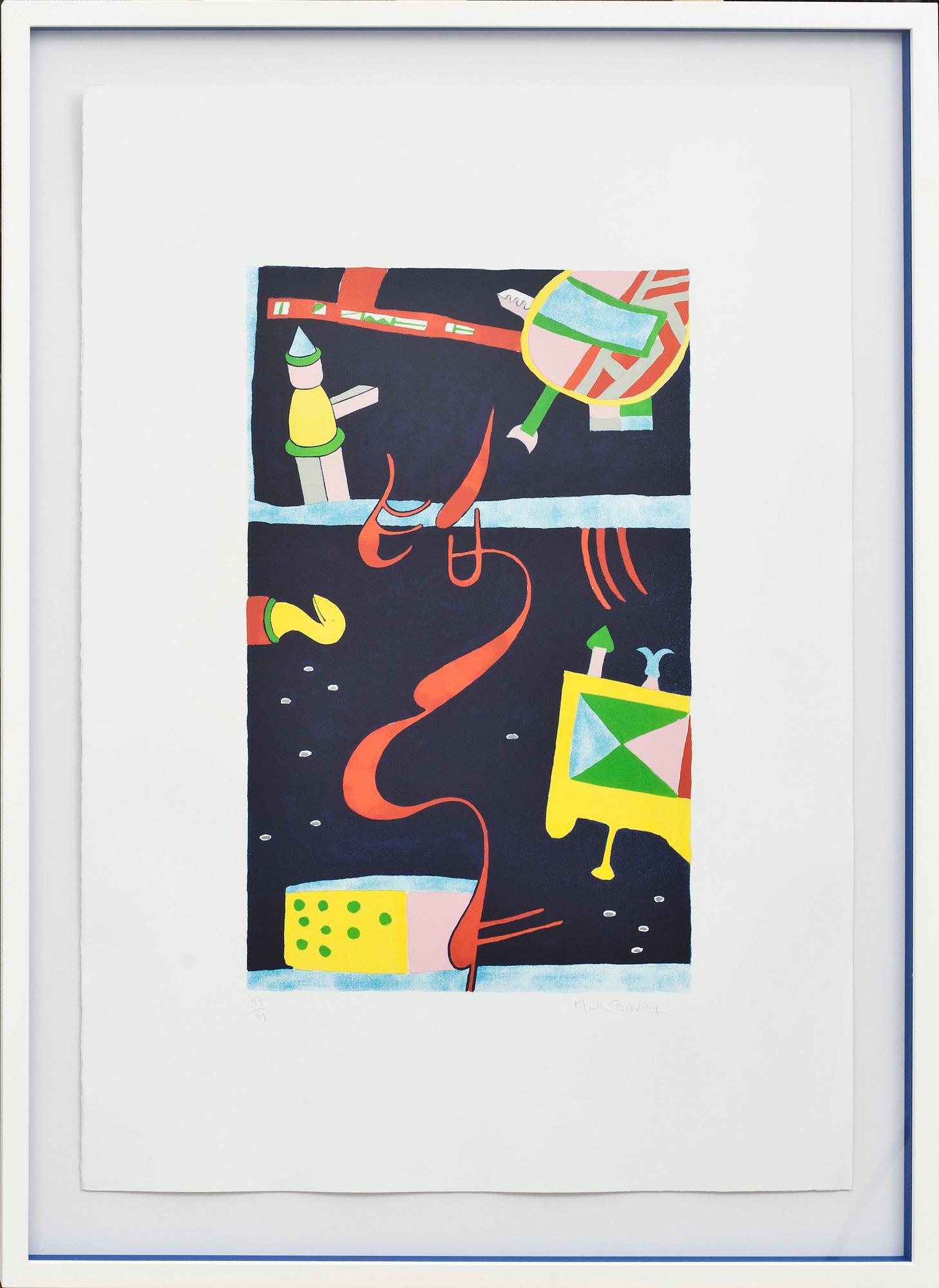 MARTIN BRADLEY, färgserigrafi, signerad och numrerad 59/99.