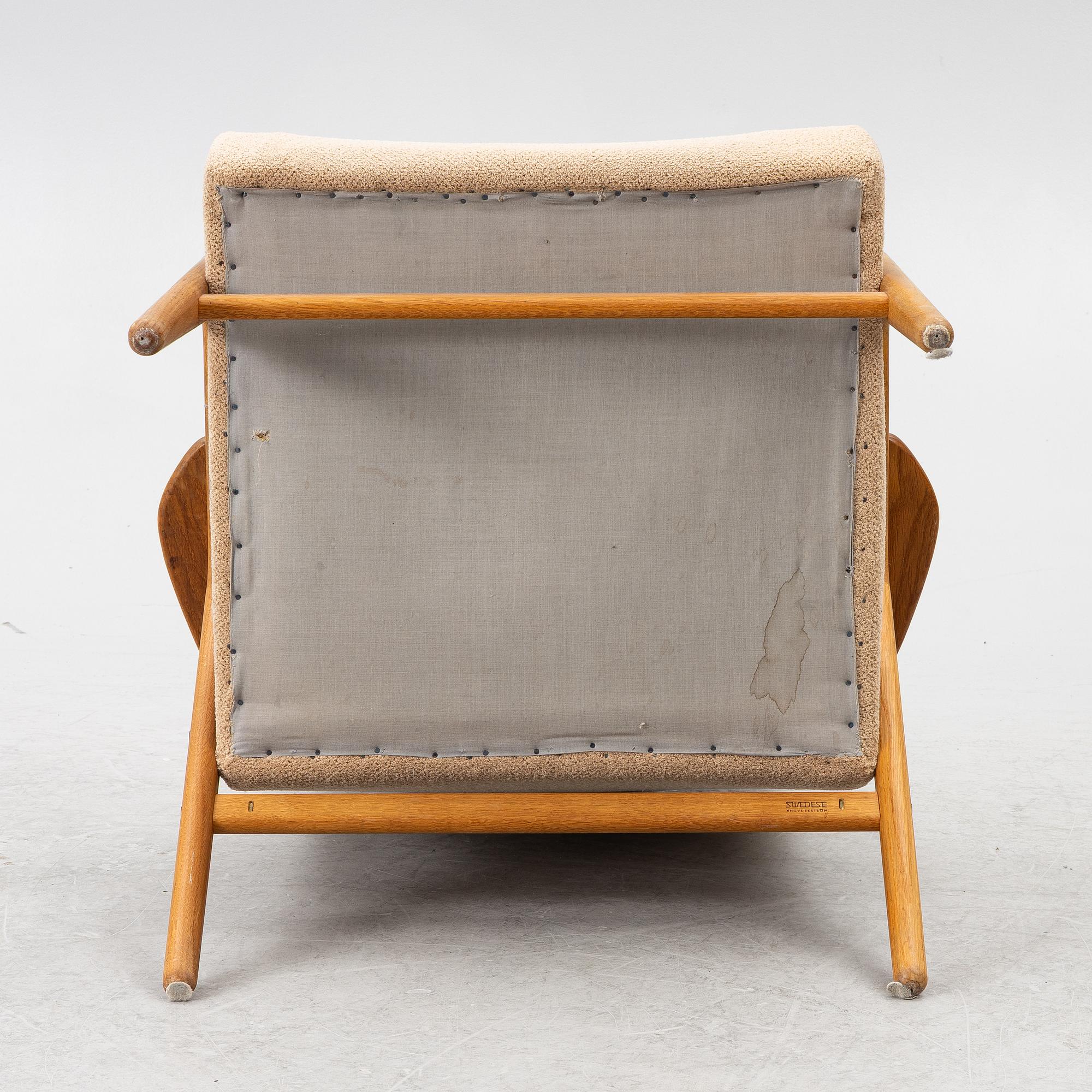 Yngve Ekström, a 'Ruster' armchair, Swedese, mid 20th/second half of the 20th century.