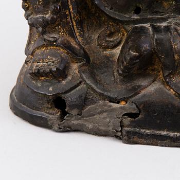 BUDAI, brons, Qing dynastin, 1600/1700-tal.