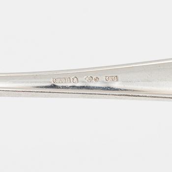 Cutlery service, 63 pieces in silver, model "Slottsbarock", GAB and CG Hallberg, 1939-1969.