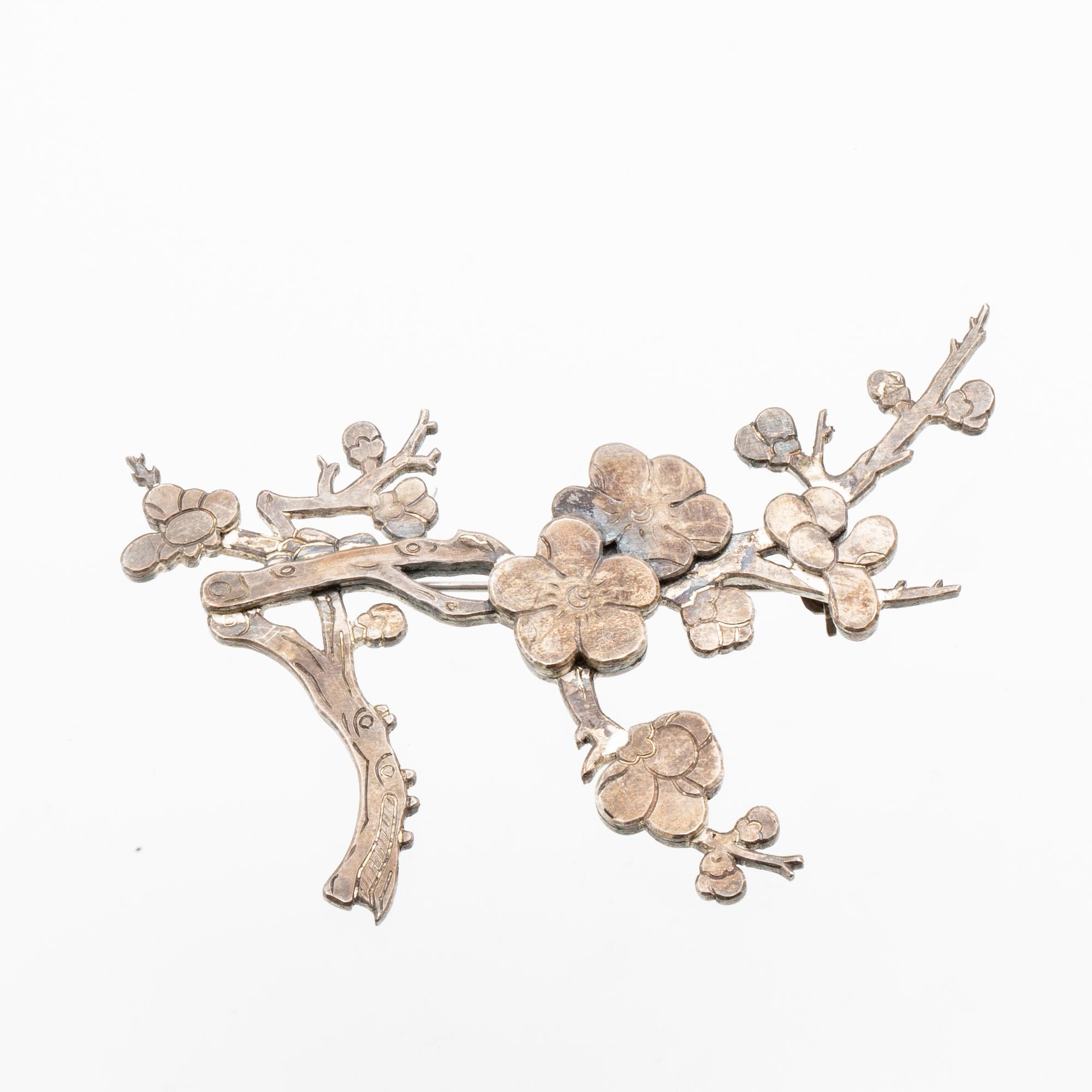 Wiwen Nilsson, brosch sterlingsilver Lund 1971.