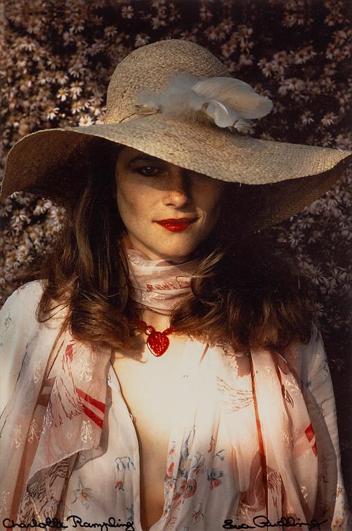EWA RUDLING, photograph of Charlotte Rampling signed.