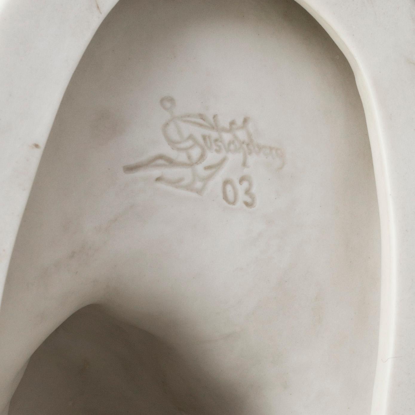 FIVE PARIAN FIGURES, Gustafsberg, early 20th century.