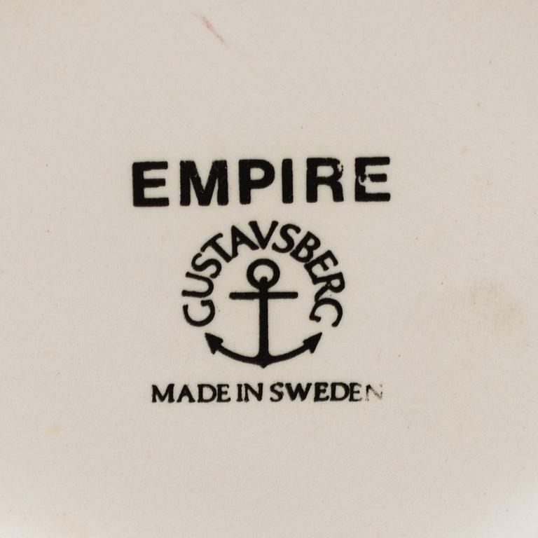 FIVE "EMPIRE" PORCELAIN FLOWER POTS, Prins Eugen, Gustavsberg.