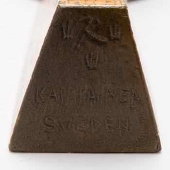 BIRGER KAIPIAINEN, KERAMIIKKAVEISTOS, signeerattu Kaipiainen, Sweden. Rörstrand. 1950-luku.