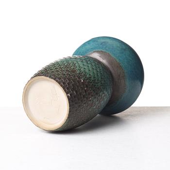 Stig Lindberg, a stoneware vase, Gustavsberg studio, Sweden 1963.