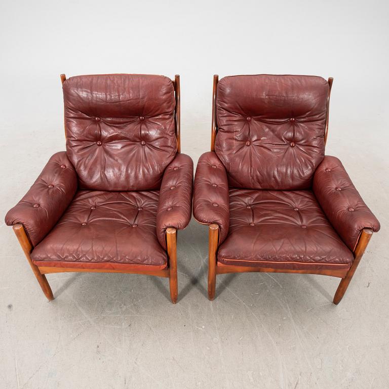 Chairs, a pair, G-Design for Göte-Möbler in Nässjö AB, Nässjö, 1970s.