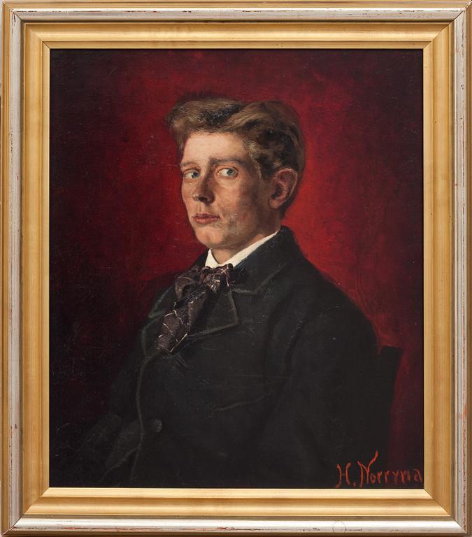 HERMAN NORRMAN. olja på duk, signerad.