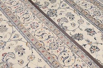 A carpet, Nain Part Silk, S.K 9 LAA, 340 x 250 cm.