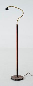 GOLVLAMPA, metall, art deco, 1930/40-tal.