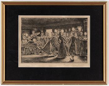BERTIL BULL HEDLUND, etchings, 10, signed.