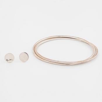 EFVA ATTLING, ARMRING "Twosome cuff" samt ÖRHÄNGEN "Dots ear".