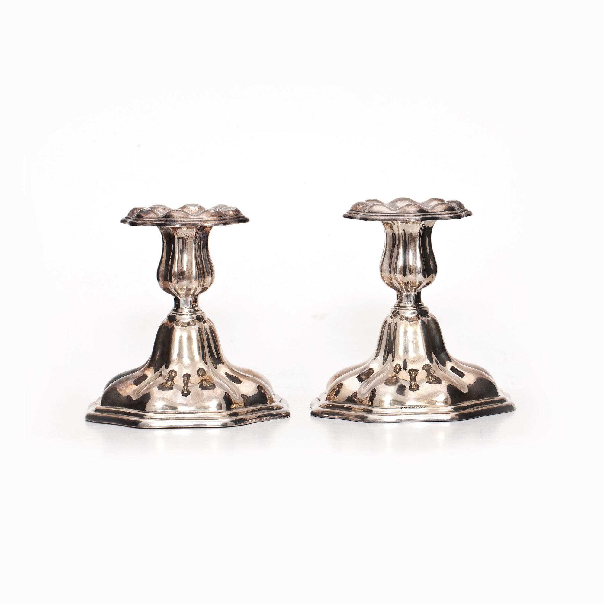 LJUSSTAKAR, ett par. Silver, C G Hallberg, Stockholm 1947.