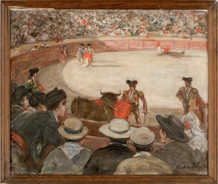 GUSTAVE COLIN, olja på duk. Sign.
