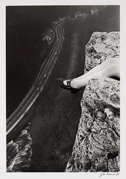 PAUL HILL, "Legs over High Tor, Matlock", 1975.