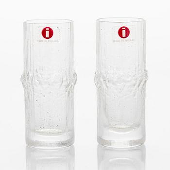 Tapio Wirkkala,  snapsilaseja, 6+6 kpl, "Niva", kahdessa alkuperäislaatikossa. Iittala.