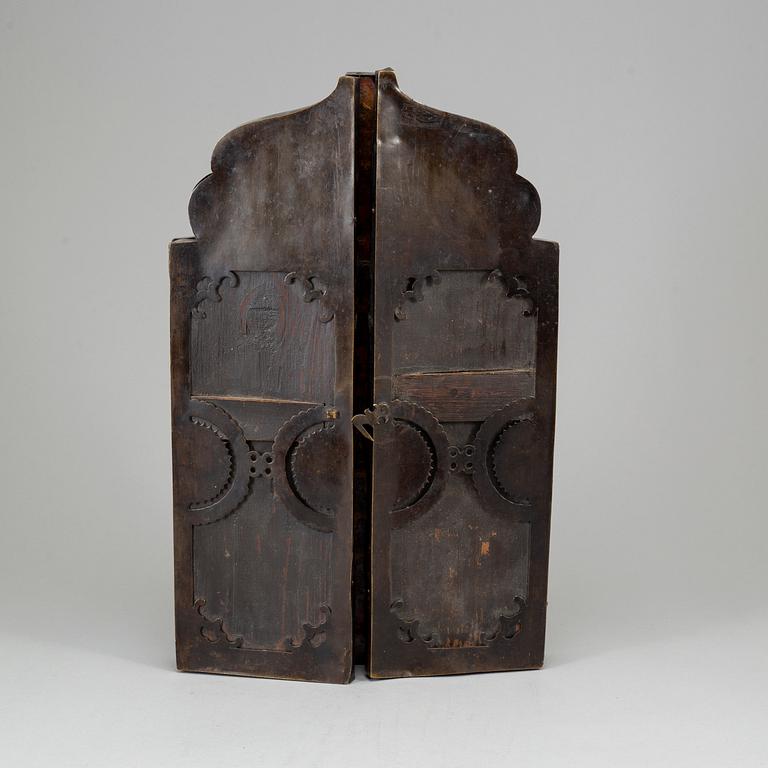 ICON, Russia, 19th Century, 3 parts, tempera on panel.