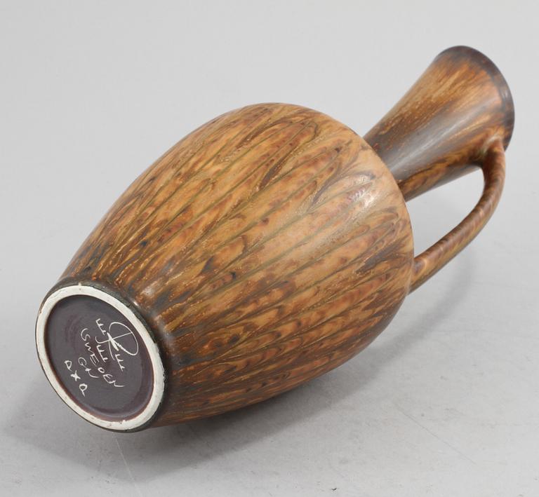 HÄNKELVAS, stengods, Gunnar Nylund, Rörstrand, omkring 1900-talets mitt.