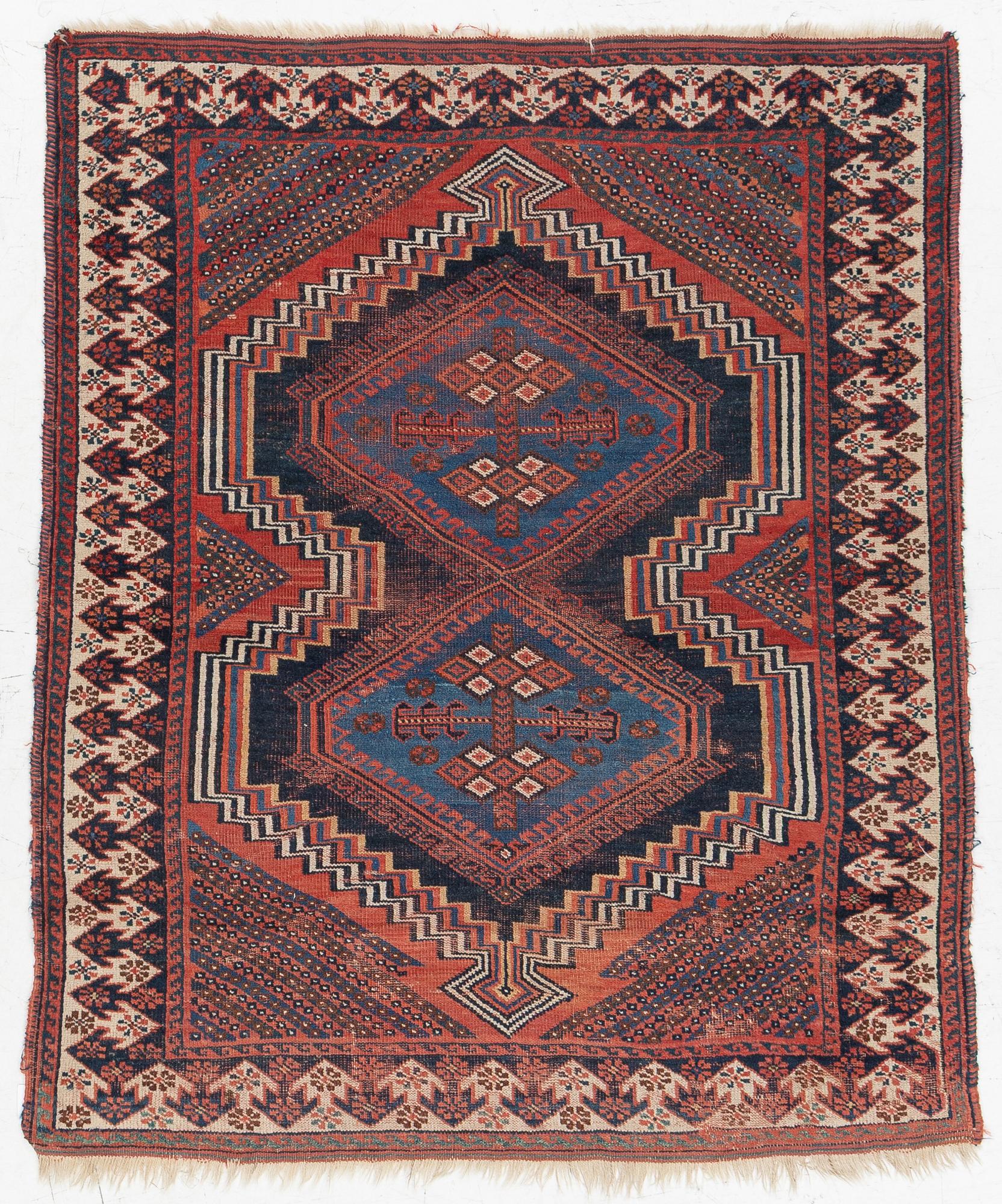 Matta, antik afshar, ca. 142 x 120 cm.