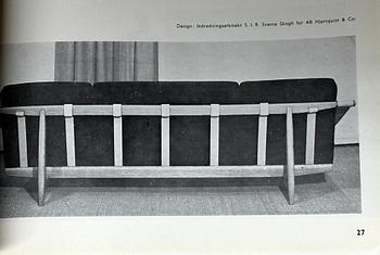Svante Skogh, an oak sofa, AB Hjertquist & Co, Nässjö, Swedish Modern, 1950s.
