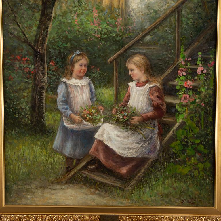 Severin Nilson,  olja på duk, signerad.